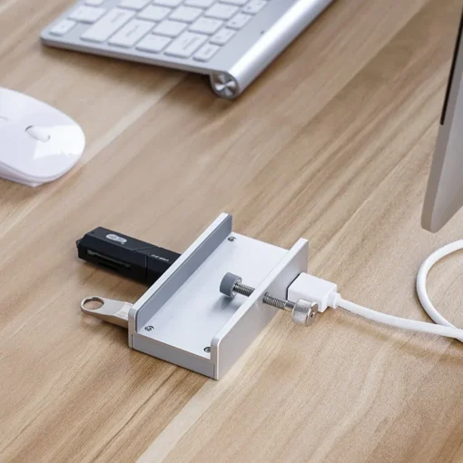 Orico хъб USB 3.0 HUB Clip Type 4 port -  Aluminum - MH4PU-SV - Image 5