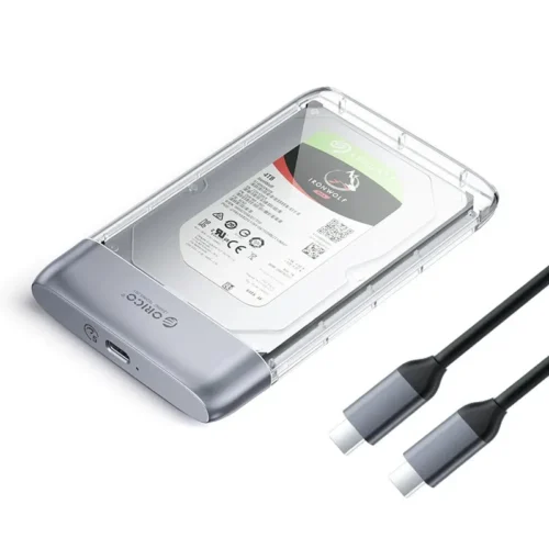 Orico външна кутия за диск Storage - Case - 2.5 inch 5Gbps USB-C Transparent -