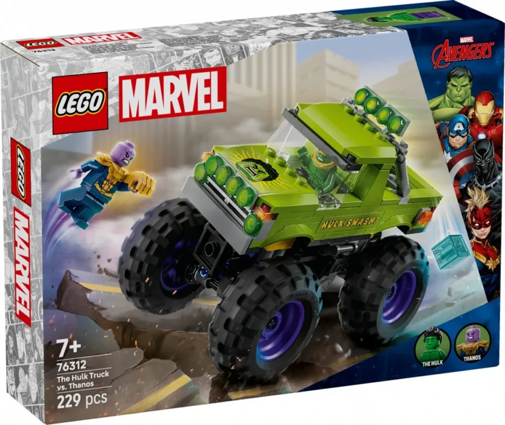 LEGO Blocks Super Heroes 76312 The Hulk Truck vs. Thanos