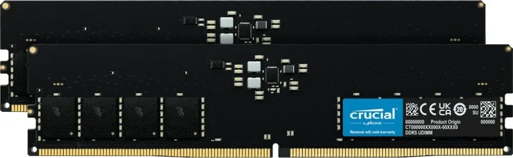 Crucial памет DDR5 128GB(2*64GB)/5600 CL46