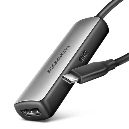 AXAGON RVC-HI8KPD USB-C HDMI 8K adapter ALU PD 100W