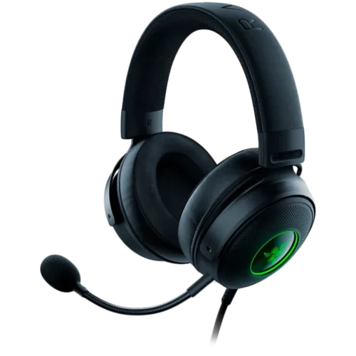 Геймърски слушалки Razer Kraken V3 Gaming Headset Detachable HyperClear Cardioid Mic TriForce Titanium 50mm Drivers Heat