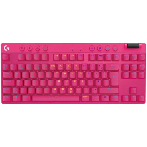 Геймърска клавиатура LOGITECH G PRO X TKL LIGHTSPEED Mechanical Gaming Keyboard - MAGENTA - US INTl -