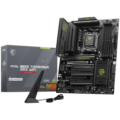 Дънна платка MSI MAG B850 TOMAHAWK MAX WIFI ATX Socket AM5 4x DDR5 Dual Channel DDR5 up to 8400(OC)MHz 3x PCIe 3.0 x16 s