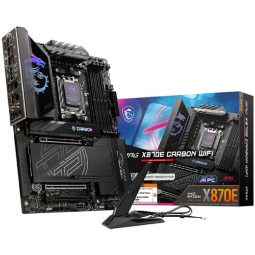 Дънна платка MSI MPG X870E CARBON WIFI ATX Socket AM5 4x DDR5 Dual Channel DDR5 up to 8400(OC)MHz 3x PCIe 3.0 x16 slot 4