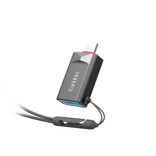 Адаптер (преходник) Преходник Earldom ET-OT87L USB3.0 към Lightning OTG Черен -