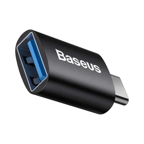 Адаптер (преходник) Преходник Baseus Ingenuity USB F към Type-C OTG Черен -