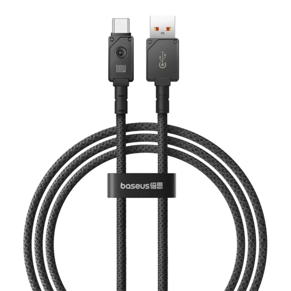 кабел за мобилен телефон Кабел за данни Baseus Unbreakable Type-C 100W 1.0m Черен -