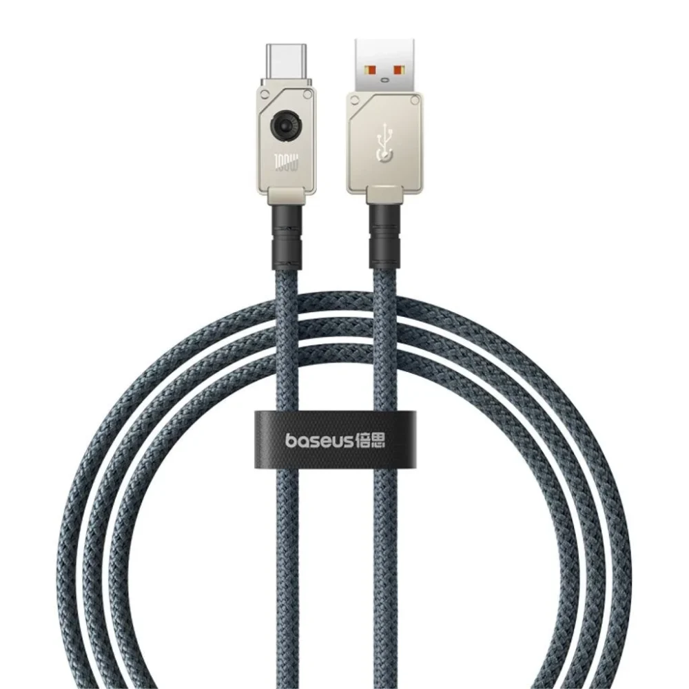 кабел за мобилен телефон Кабел за данни Baseus Unbreakable Type-C 100W 1.0m Черен -
