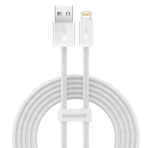 кабел за мобилен телефон Кабел за данни Baseus Dynamic Lightning 1.0m Бял -