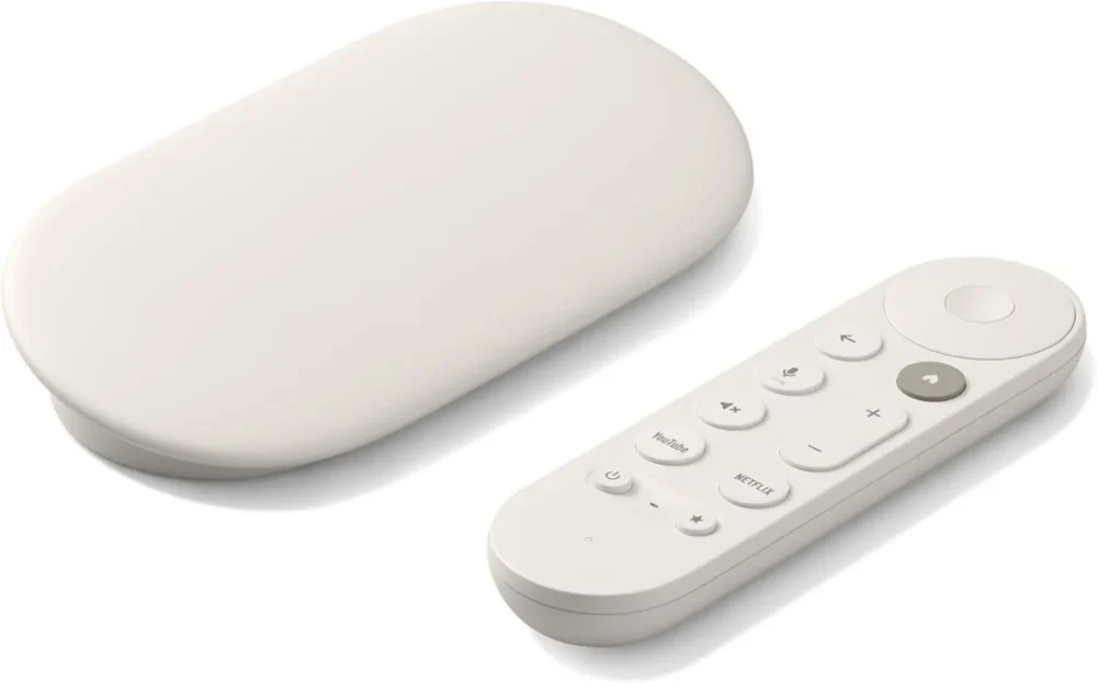 Мултимедиен плеър Google TV Streamer 4K 32GB с дистанционно