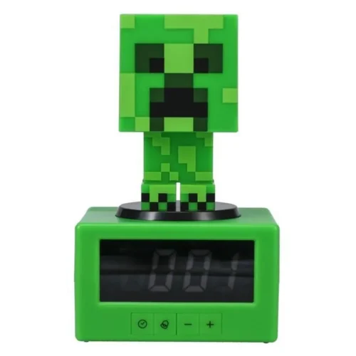 Часовник с аларма Paladone: Minecraft - Creeper Icon Alarm Clock PP11369MCFV3