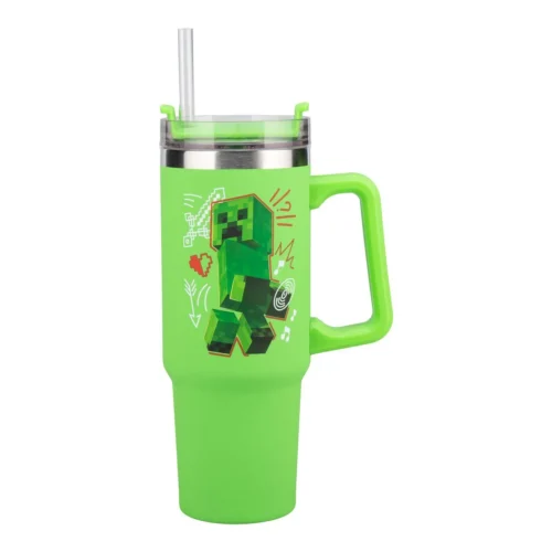 Чаша Paladone: Minecraft - Green 900ml Multiway Travel Cup Stra PP14600MCF