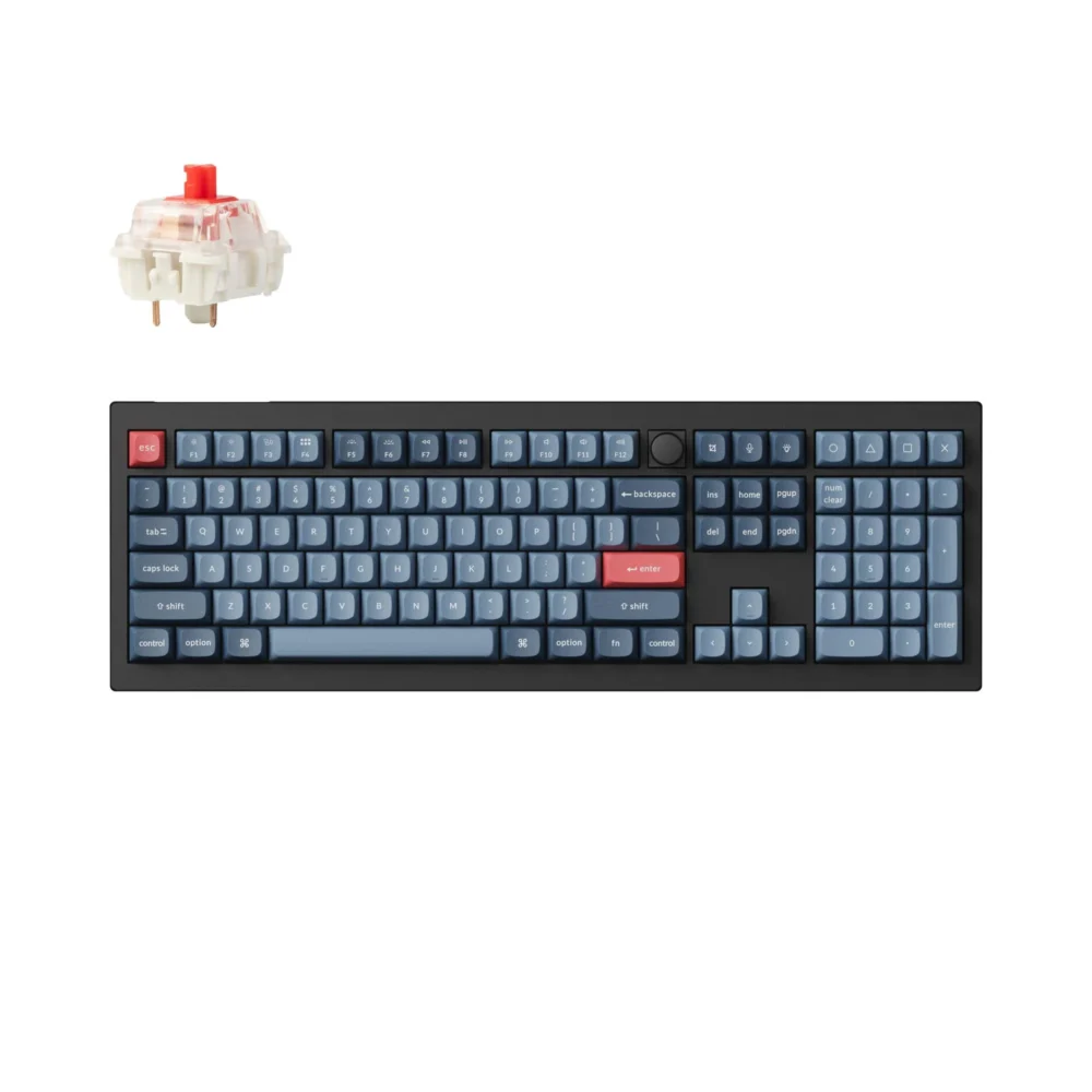 Механична клавиатура Keychron V6 MAX QMK Carbon Black - Wireless Full-Size