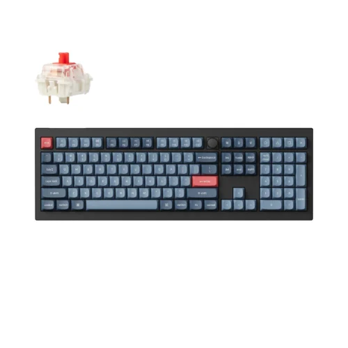 Механична клавиатура Keychron V6 MAX QMK Carbon Black - Wireless Full-Size