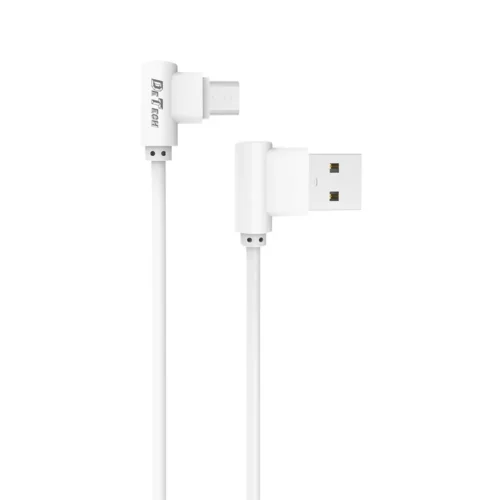 кабели за телефони Кабел за данни DeTech DE-21M Micro USB 1.0m Бял -