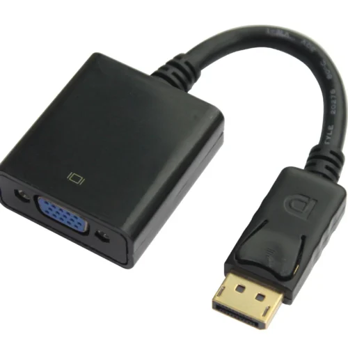 Адаптер (преходник) Преходник No brand DP към VGA Черен - 18220