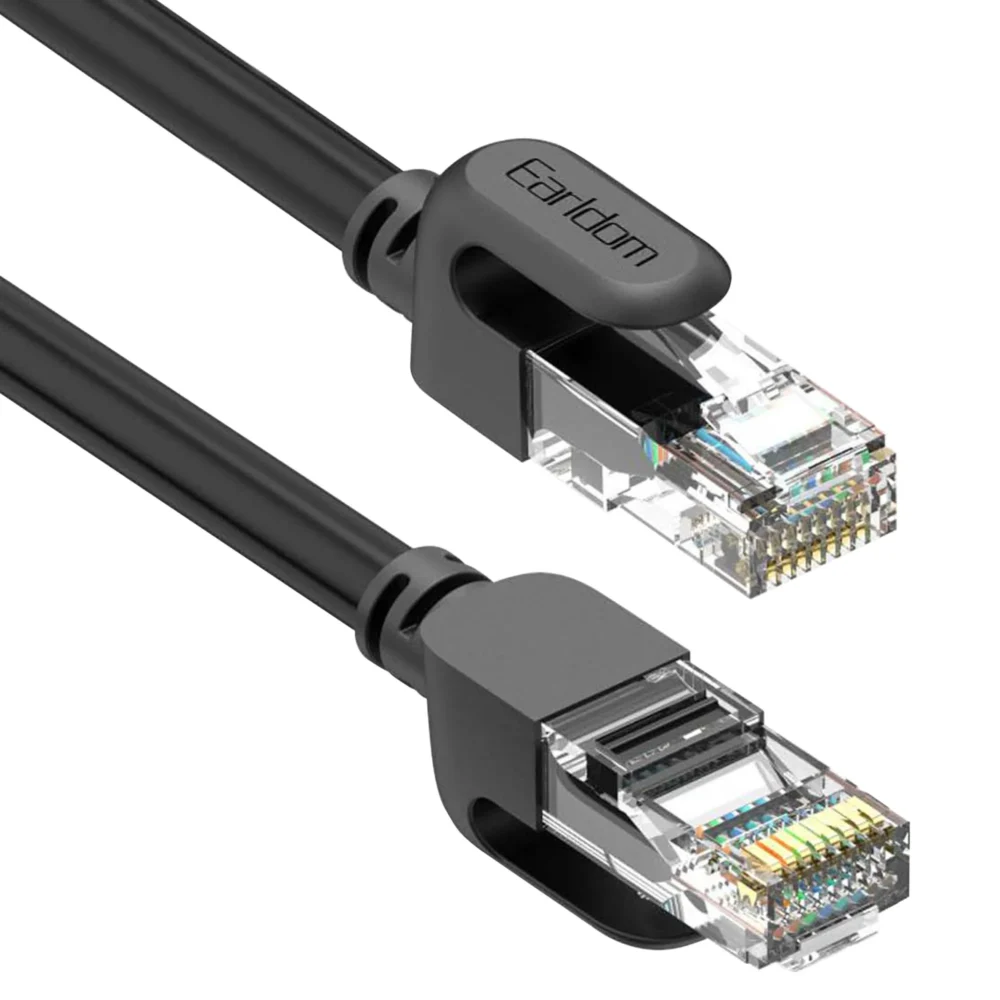 кабел за мобилен телефон Кабел Earldom ET-NW1 LAN - LAN CAT6 UTP 2м Черен -