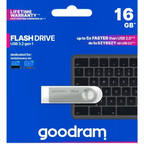 GOODRAM Pendrive UNO3 16GB USB 3.2 Gen1 silver
