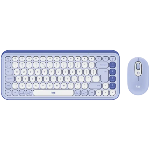 Клавиатура LOGITECH POP ICON COMBO - LILAC - US INTL - BT - INTNL-973