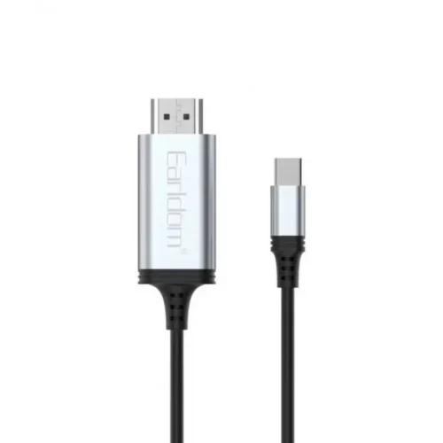 кабел за мобилен телефон Кабел Earldom ET-W34 Type-C - HDMI 4K 2м. Черен -