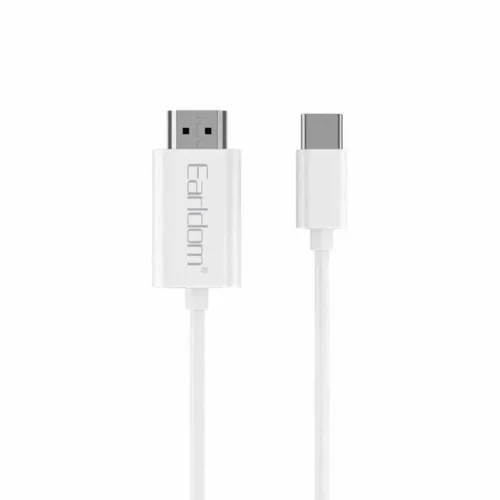 кабел за мобилен телефон Кабел Earldom ET-W32 Type-C - HDMI 4K 2м. Бял -