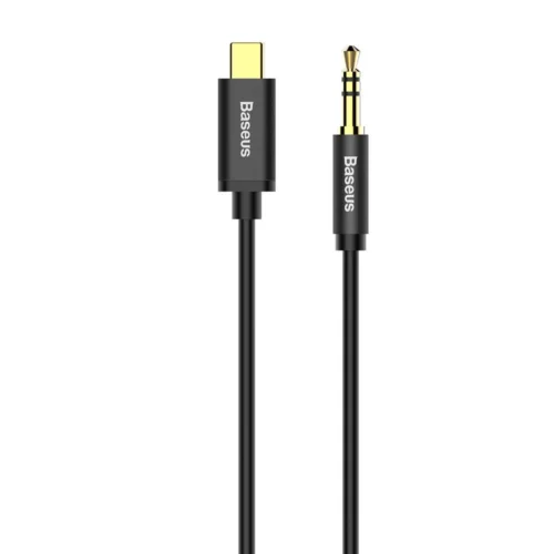 кабел за мобилен телефон Аудио кабел Baseus M01 3.5mm към Type-C 1.2м Черен -