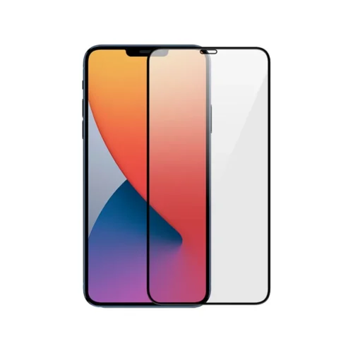 Протектори за мобилни телефони Стъклен протектор DeTech за iPhone 12 Mini 5D Full Glue 0.3mm Черен -