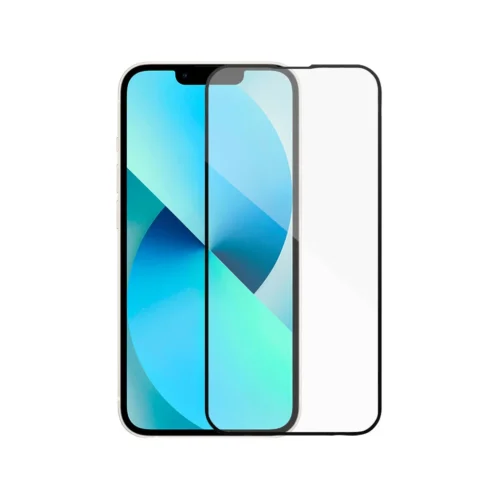 Протектори за мобилни телефони Стъклен протектор DeTech за iPhone 13 Pro Max 3D Full glue 0.3mm Черен -