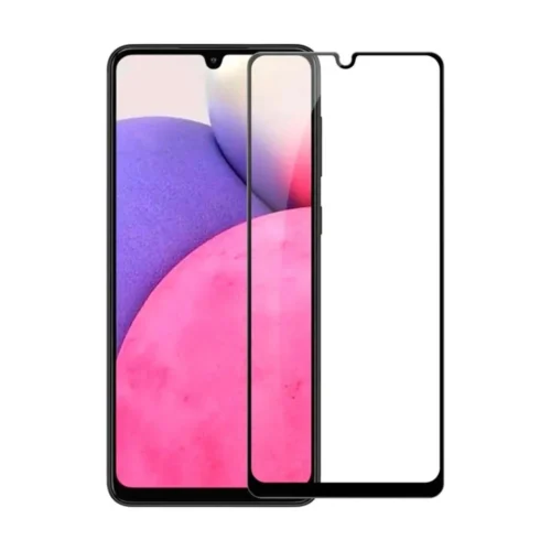 Протектори за мобилни телефони Стъклен протектор DeTech за Samsung Galaxy A23 3D Full glue 0.3mm Черен -