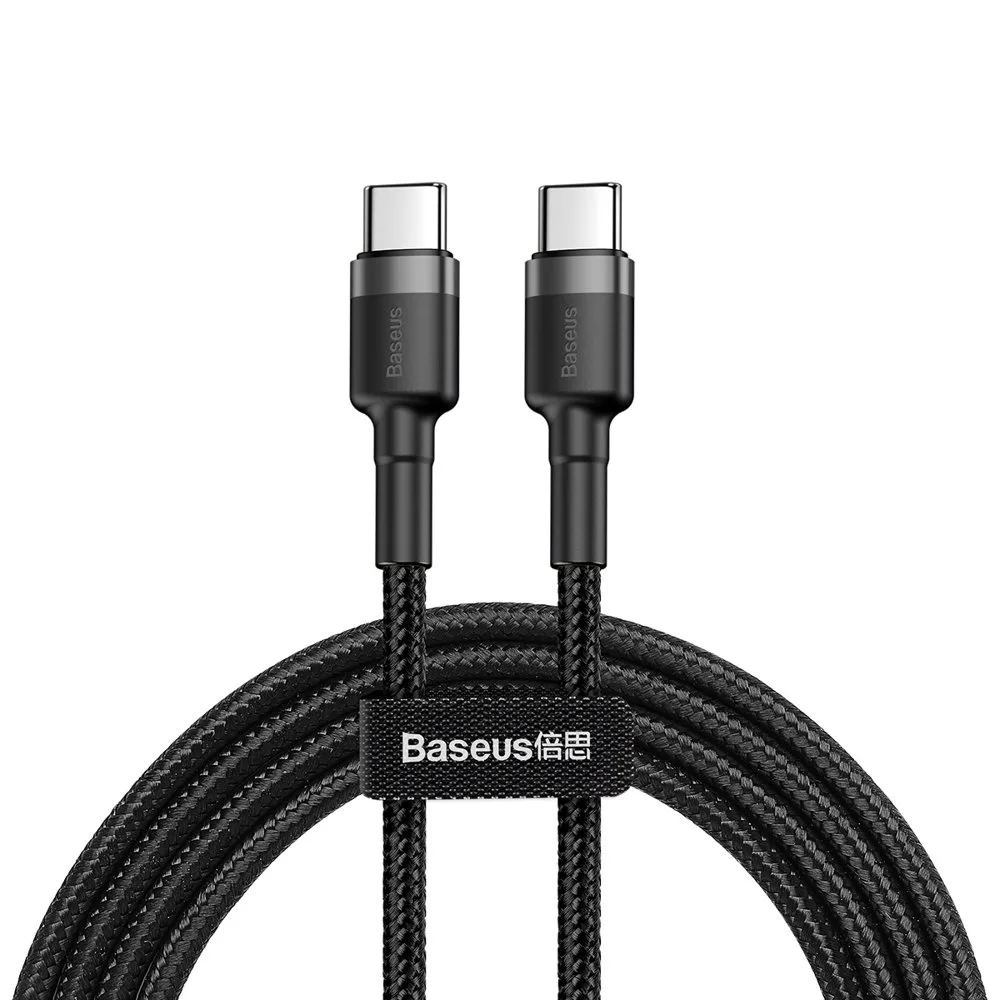 Кабел Baseus Cafule USB-C PD /USB-C PD PD2.0 60W 20V 3A QC3.0 2м CATKLF-HG1 -