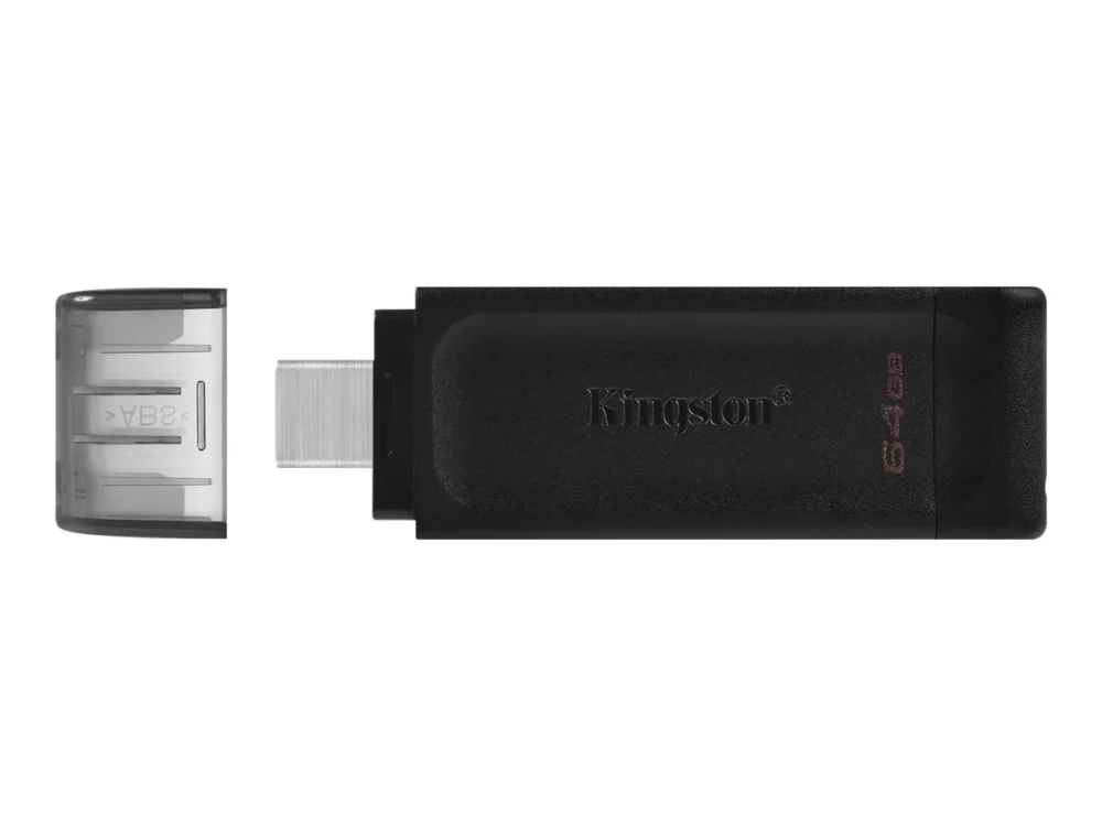 ФЛАШ ПАМЕТ Kingston USB flash drive DataTraveler 70 - USB 3.2 Gen 1 - 64 GB - Black - PN