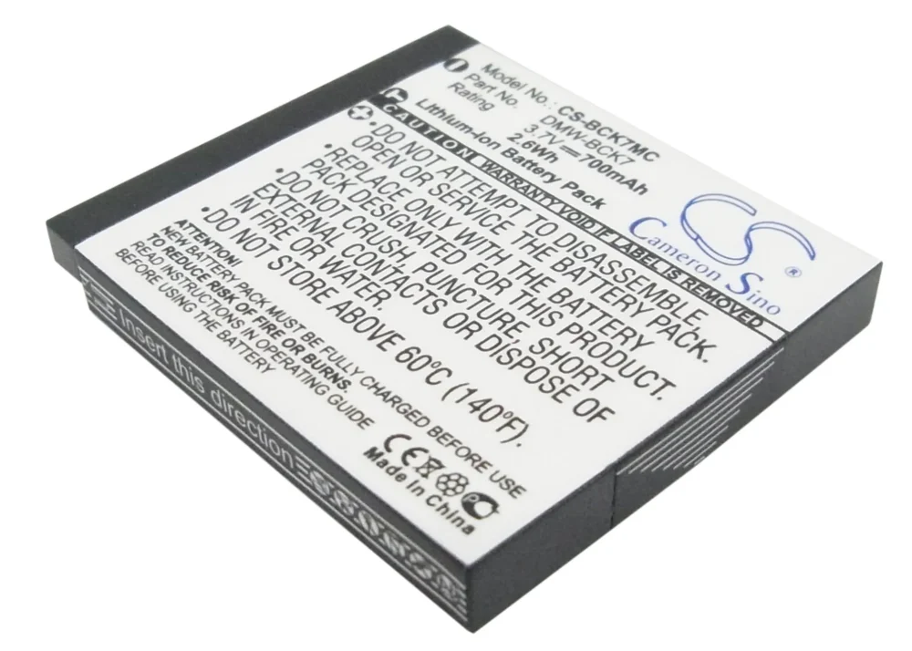 Батерия за камера Panasonic Lumix DMC-S3 3.7V 700 mAh DMW-BCK7 Cameron Sino