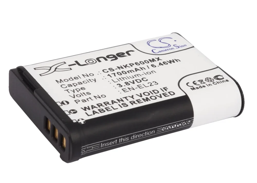 Батерия за апарат NIKON EN-E23  Coolpix P600; P900  LiIon 38V  1700mAh  Cameron
