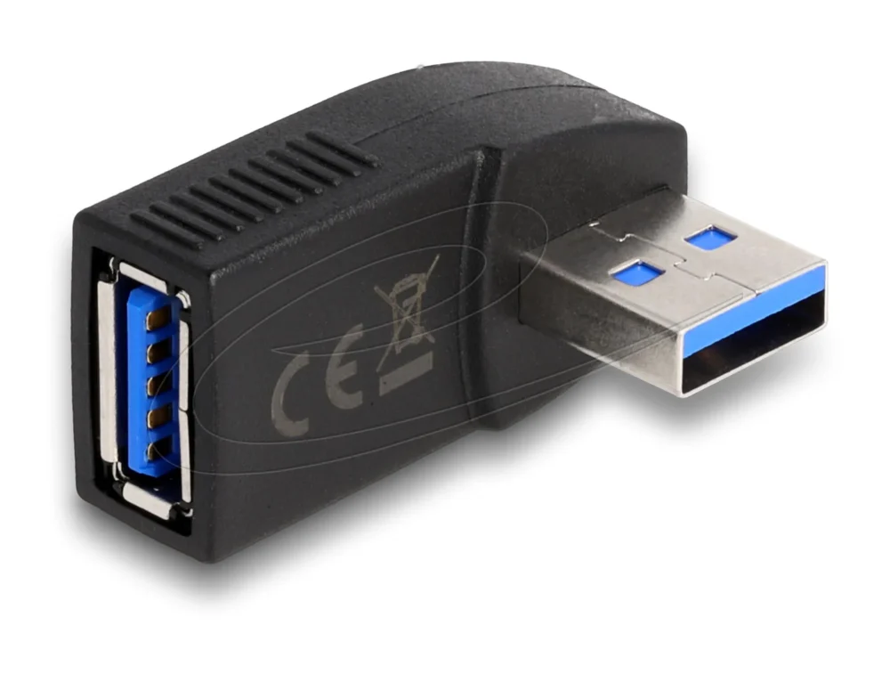 Адаптер Delock USB 3.0 мъжко-женско под ъгъл 270°