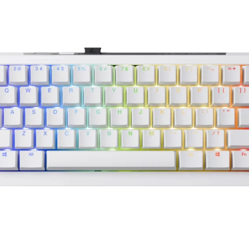 Ducky професионална геймърска механична клавиатура Professional Gaming Mechanical Keyboard One X Mini Wireless White - Ducky AI Switches [Linear]