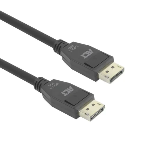 ACT Кабел Display port 2.1 мъжко-мъжко8К@60Hz4k@240Hz 2м черен