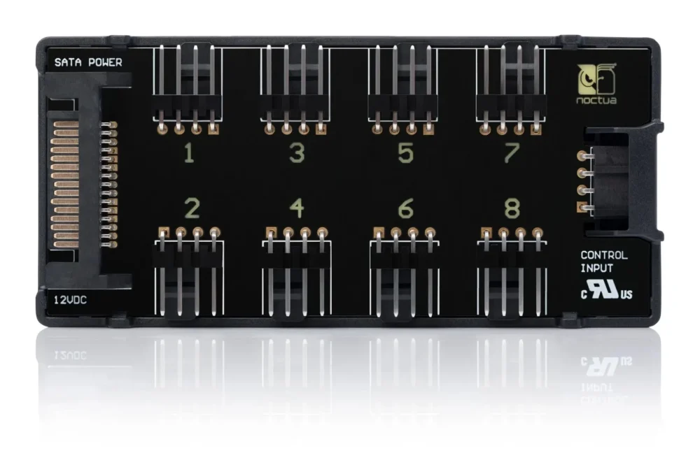 Noctua разклонител за вентилатори Fan Hub - 8 port PWM with SATA Power 5V/12V -