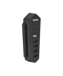 HAMA Хъб за Playstation 5 6in1 USB (1x USB-C 5x USB-A) черно