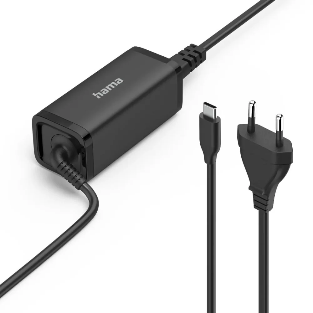 HAMA Зарядно за лаптоп USB-C PD GaN 5-20V/65 W