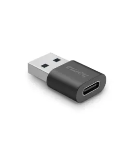 Адаптер HAMA USB-A мъжко - USB-C женско USB 3.2 Gen 2 10 Gbit/s Черен