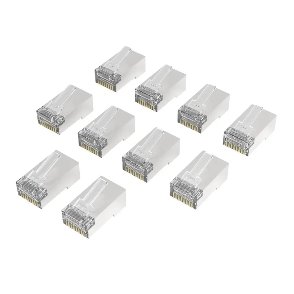 HAMA Накрайник RJ45 CAT 6a 10 Gbit/s екраниран 10 бр.