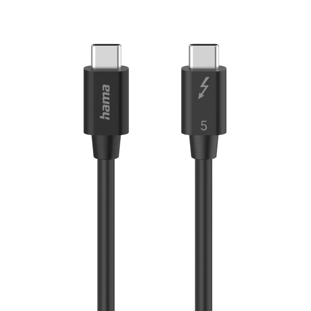 HAMA Кабел "USB-C" Thunderbolt-5 80 Gbit/s 5A 240W Ultra-HD 8K 1.00 m