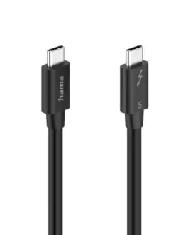 Alternative view of HAMA Кабел "USB-C" Thunderbolt-5, 80 Gbit/s, 5A, 240W, Ultra-HD 8K, 1.00 m