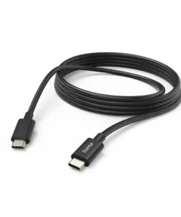 Hama Кабел за зареждане USB-C - USB-C 3 м черен
