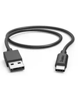 HAMA Кабел  USB-C - USB А 05 м 480Мbit/ 3А черен