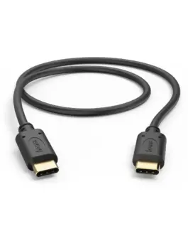 HAMA Кабел за зареждане USB-C - USB-C 05 м черен