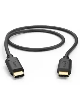 HAMA Кабел за зареждане USB-C - USB-C 05 м черен