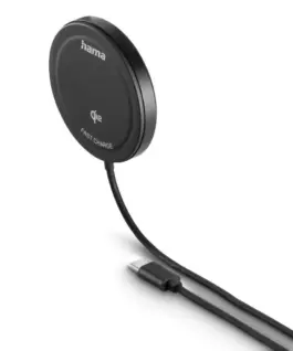 Alternative view of HAMA Безжично зарядно устройство Qi2, 15 W, черно, за Apple