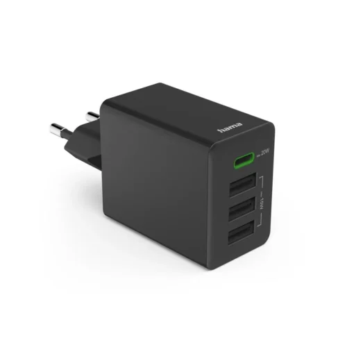 Alternative view of HAMA Мини Зарядно 220V 35 W, 1x USB-C PD, 3x USB-A, Черно